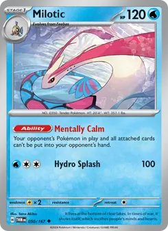 Milotic card from Twilight Masquerade, number 050/167
