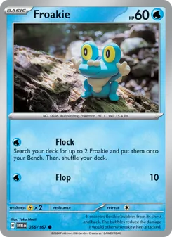 Froakie card from Twilight Masquerade, number 056/167