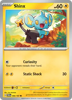 Shinx card from Twilight Masquerade, number 066/167