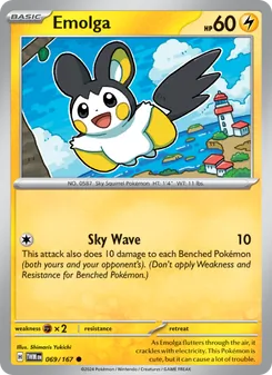 Emolga card from Twilight Masquerade, number 069/167