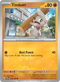 Timburr card from Twilight Masquerade, number 103/167