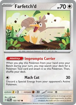 Farfetch'd card from Twilight Masquerade, number 132/167