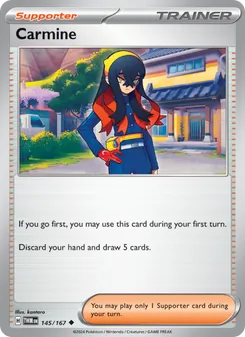 Carmine card from Twilight Masquerade, number 145/167