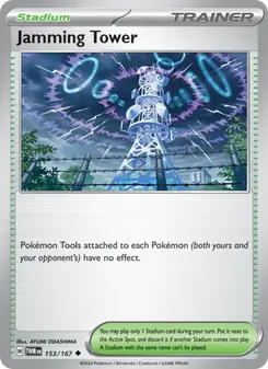 Jamming Tower card from Twilight Masquerade, number 153/167