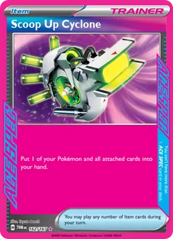 Scoop Up Cyclone card from Twilight Masquerade, number 162/167