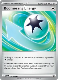 Boomerang Energy card from Twilight Masquerade, number 166/167