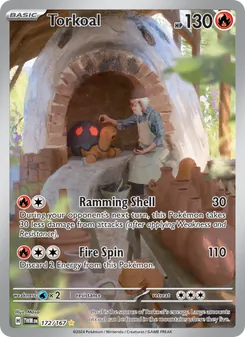 Torkoal card from Twilight Masquerade, number 172/167