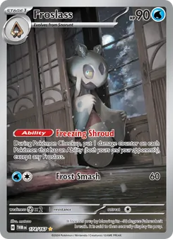 Froslass card from Twilight Masquerade, number 174/167