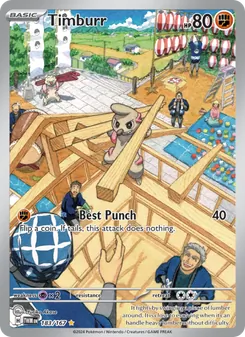 Timburr card from Twilight Masquerade, number 183/167