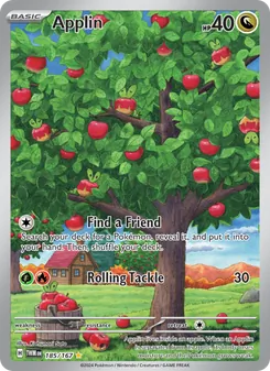 Applin card from Twilight Masquerade, number 185/167