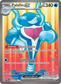 Palafin ex card from Twilight Masquerade, number 193/167