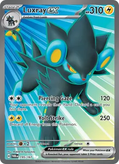 Luxray ex card from Twilight Masquerade, number 195/167