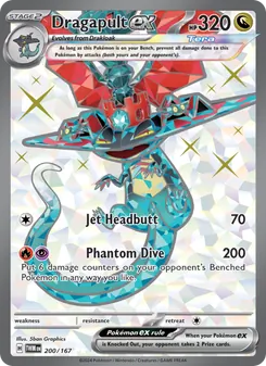 Dragapult ex card from Twilight Masquerade, number 200/167