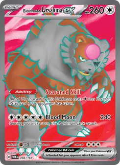 Bloodmoon Ursaluna ex card from Twilight Masquerade, number 202/167