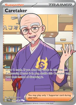 Caretaker card from Twilight Masquerade, number 203/167