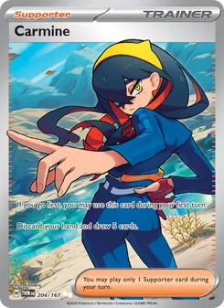 Carmine card from Twilight Masquerade, number 204/167