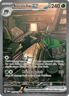 Sinistcha ex card from Twilight Masquerade, number 210/167