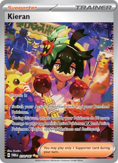 Kieran card from Twilight Masquerade, number 218/167