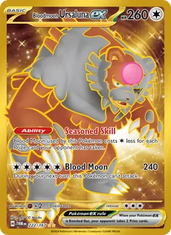 Bloodmoon Ursaluna ex card from Twilight Masquerade, number 222/167