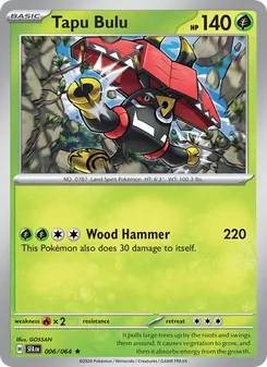 Tapu Bulu card from Shrouded Fable, number 006/64