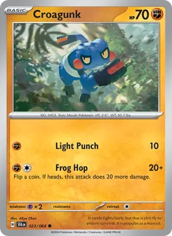Croagunk card from Shrouded Fable, number 023/64