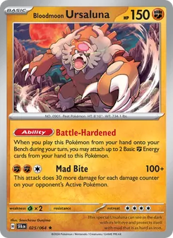 Bloodmoon Ursaluna card from Shrouded Fable, number 025/64