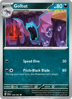 Golbat card from Shrouded Fable, number 028/64