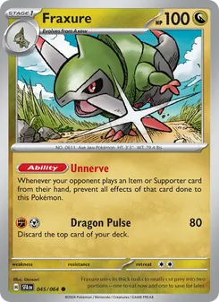 Fraxure card from Shrouded Fable, number 045/64