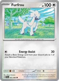 Furfrou card from Shrouded Fable, number 051/64