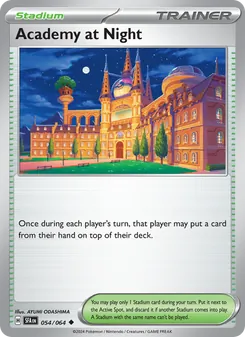 Academy at Night card from Shrouded Fable, number 054/64