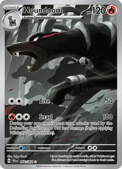 Houndoom card from Shrouded Fable, number 066/64