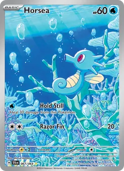 Horsea card from Shrouded Fable, number 067/64