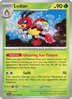 Ledian card from Stellar Crown, number 003/142