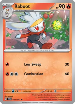 Raboot card from Stellar Crown, number 027/142