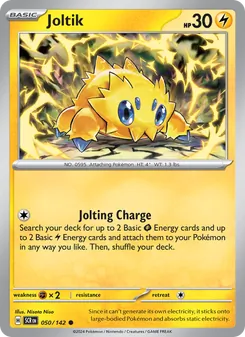 Joltik card from Stellar Crown, number 050/142