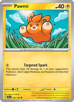Pawmi card from Stellar Crown, number 056/142