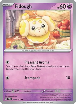 Fidough card from Stellar Crown, number 066/142