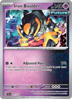 Iron Boulder card from Stellar Crown, number 071/142