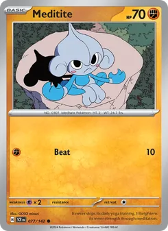 Meditite card from Stellar Crown, number 077/142
