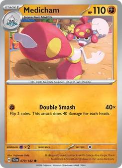 Medicham card from Stellar Crown, number 079/142