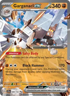 Garganacl ex card from Stellar Crown, number 089/142