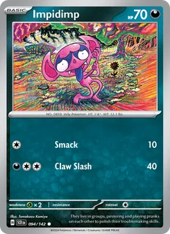 Impidimp card from Stellar Crown, number 094/142