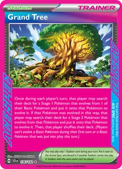 Grand Tree card from Stellar Crown, number 136/142