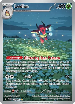 Ledian card from Stellar Crown, number 144/142