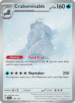 Crabominable card from Stellar Crown, number 149/142
