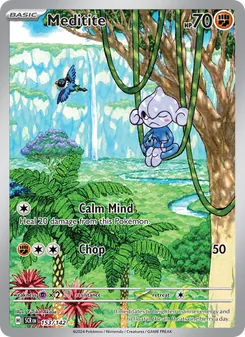 Meditite card from Stellar Crown, number 153/142