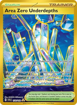 Area Zero Underdepths card from Stellar Crown, number 174/142