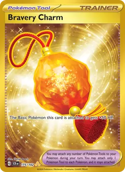 Bravery Charm card from Stellar Crown, number 175/142