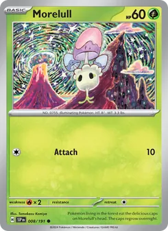 Morelull card from Surging Sparks, number 008/191