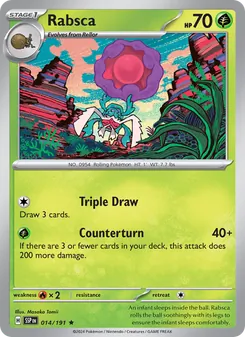 Rabsca card from Surging Sparks, number 014/191